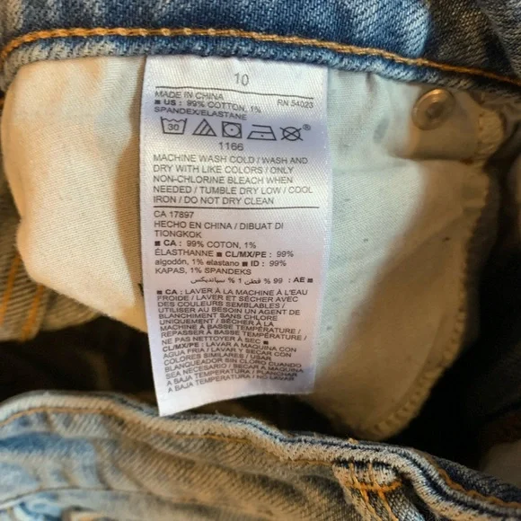 Old Navy power straight jeans size 10 - Picture 3 of 4